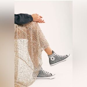 Converse All Star Glitter High-Top Sneakers W’s Size 6.5